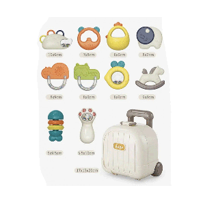 جغجغه ودندانگیر چمدانی 10عددی ویواکیدز VIVAKIDS