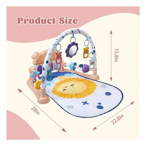 تشک بازی و پیانو نوزاد طرح شیر صورتی ویوا کیدز Viva Kids