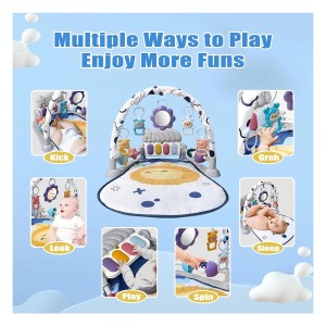 تشک بازی و پیانو نوزاد طرح شیر آبی ویوا کیدز Viva Kids