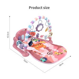 تشک بازی و پیانو نوزاد طرح ببر صورتی ویوا کیدز Viva Kids