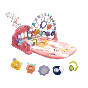 تشک بازی و پیانو نوزاد طرح ببر صورتی ویوا کیدز Viva Kids