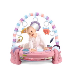 تشک بازی و پیانو نوزاد طرح ببر صورتی ویوا کیدز Viva Kids