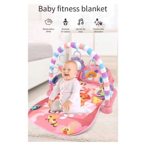 تشک بازی و پیانو نوزاد طرح ببر صورتی ویوا کیدز Viva Kids