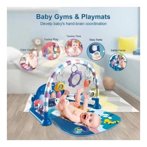 تشک بازی و پیانو نوزاد طرح ببر آبی ویوا کیدز Viva Kids