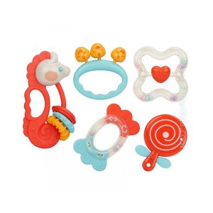 ست جغجغه و دندان‌گیر 5 عددی هانگر HUANGER کدHE0133