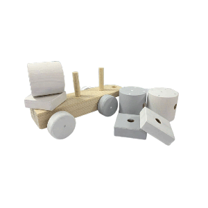 قطار چوبی اسباب بازی و دکوری اتاق کودک