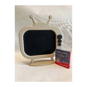 تخته سیاه تلویزیونی چوبی  ( برای نوشتن اسم  )