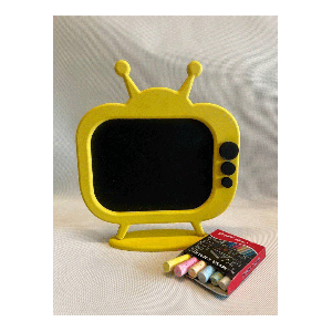 تخته سیاه تلویزیونی چوبی  ( برای نوشتن اسم  )