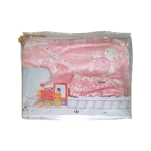 سرویس حوله 5 تکه کودک مری پاپ طرح لاک پشت صورتی