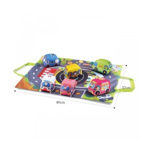 ست اسباب بازی ماشین پولیشی به همراه مت 7 تکه هانگر HUANGER کد ( He 0252 )