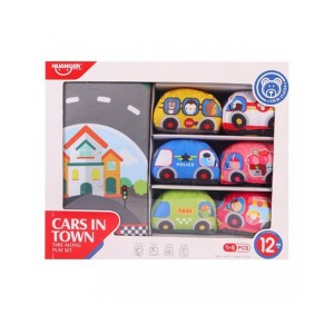 ست اسباب بازی ماشین پولیشی به همراه مت 7 تکه هانگر HUANGER کد ( He 0252 )