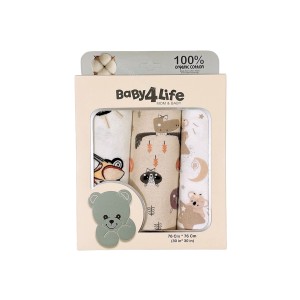 خشک کن پارچه ای نوزاد جعبه 3 عددی بیبی فورلایف Baby4Life