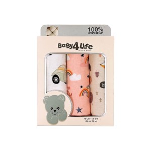 خشک کن پارچه ای نوزاد جعبه 3 عددی بیبی فورلایف Baby4Life