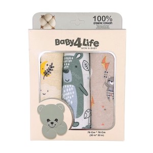 خشک کن پارچه ای نوزاد جعبه 3 عددی بیبی فورلایف Baby4Life