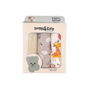 خشک کن پارچه ای نوزاد جعبه 3 عددی بیبی فورلایف Baby4Life