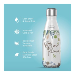 بطری نوشیدنی دوجداره استیل 500 میل Chicco چیکو (اورجینال)