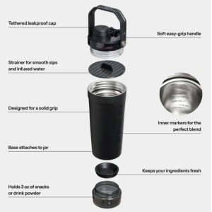 شیکر اورجینال  استنلی مدل ACTIVATE SHAKER BOTTLE  گنجایش 0.59 لیتر