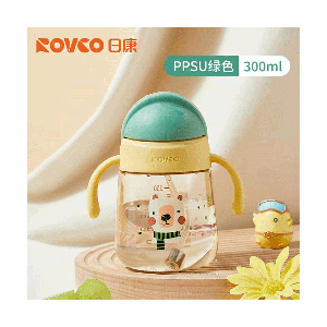 لیوان آبخوری نی دار نوزاد 300 میل رووکو Rovco