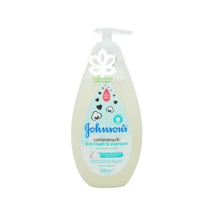 شامپو بچه سر و بدن پنبه 500 میل جانسون johnson