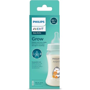 شیشه شیر فیلیپس اونت سری Grow مدل SCF061/01 گنجایش 250 میلی لیتر