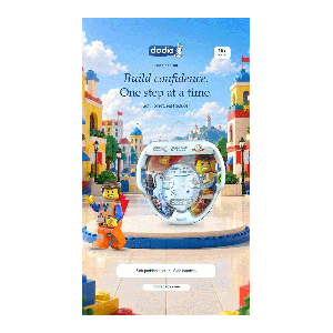 تبدیل توالت فرنگی کودک دودیه Dodie طرح لگو