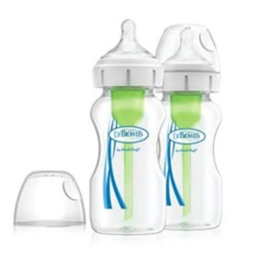 شیشه شیر طلقی 2عددی آپشن پلاس 270 میل سفید دکتر براونز اورجینال