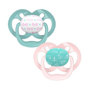 پستانک 2 عددی سر بادامی (6 تا 18 ماه) دکتر براونز اورجینال