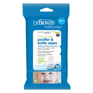 دستمال مرطوب پاک کننده و ضد عفونی کننده شیشه شیر و پستانک دکتر براونز