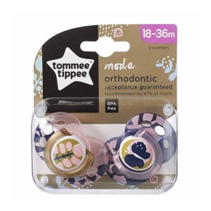 پستانک ارتودنسی تامی تیپی مدل پروانه و گل مجموعه 2 عددی