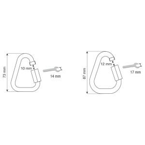 کارابین کمپ مدل Delta Quick Links 10mm