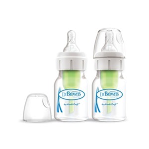 ست دو عددی شیشه شیر طلقی 60 میل باریک آپشن پلاس دکتر براونز