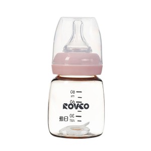 شیشه شیر  80 میلی لیتر  نوزاد Rovco ( قند داغ خوری )