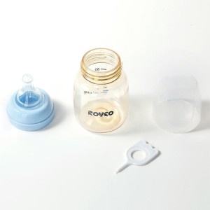 شیشه شیر  80 میلی لیتر  نوزاد Rovco ( قند داغ خوری )