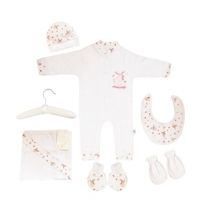 ست لباس بیمارستانی نوزاد 7 تکه طرح  خرگوش صورتی مادرکر Mothercare