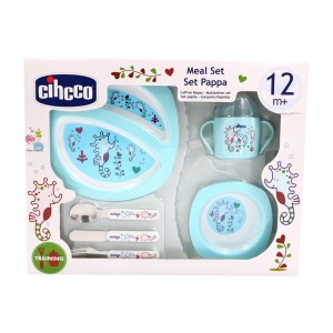 ست 6 تکه ظرف غذای سیکو Cihcco طرح اسب دریایی رنگ آبی پاستلی