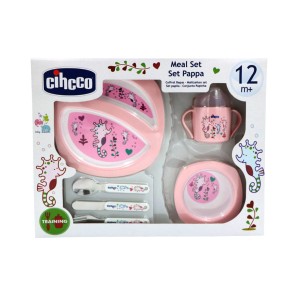 ست 6 تکه ظرف غذای سیکو Cihcco طرح اسب دریایی رنگ صورتی پاستلی