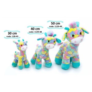 عروسک پولیشی زرافه چهل تیکه  ارتفاع 30 سانتی متر - 40 سانتی متر - 50 سانتی متر