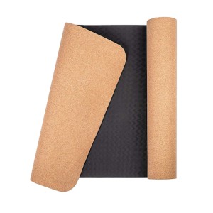 زیرانداز یوگا شارک مدل چوب پنبه ای ضخامت 6 میلی متر