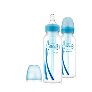 شیشه شیر طلقی 2عددی آپشن پلاس 250 میل آبی دکتر براونز اورجینال