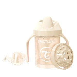 لیوان دسته دار 230 میل تویست شیک بژ (شامپاینی صدفی) TWISTSHAKE