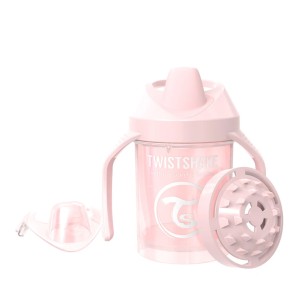 لیوان دسته دار 230 میل تویست شیک صورتی (صدفی) TWISTSHAKE