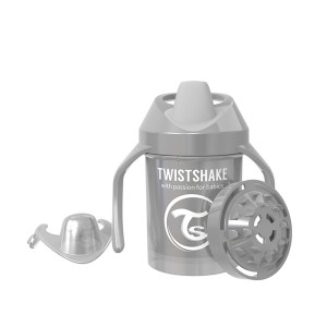 لیوان دسته دار 230 میل تویست شیک طوسی (صدفی) TWISTSHAKE