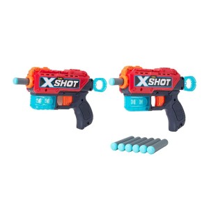 پک 2 تایی تفنگ‌ اسباب بازی ایکس شات مدل Kickback