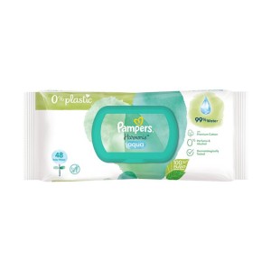دستمال مرطوب 48 عددی درب دار 99% آب Pampers