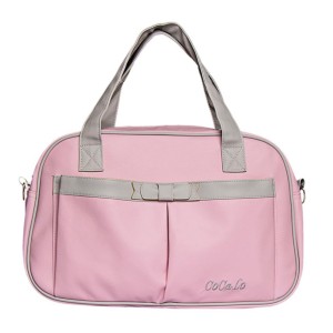 کیف لوازم مادر و کودک طرح چرم پاپیون دار کوکالو cocalo ( رنگ طوسی )