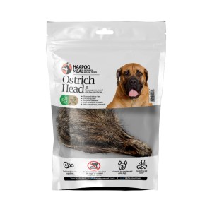 تشویقی سگ هاپومیل مدل کله شترمرغ Ostrich Head