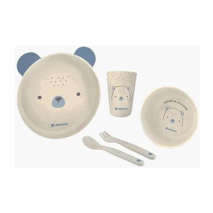 سرویس غذاخوری 5تکه ملامین آبی کیکابو Kikkaboo