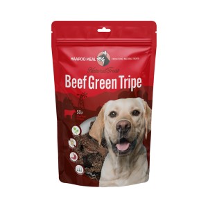تشویقی سگ هاپومیل مدل سیرابی سبز گاو Beef Green Tripe