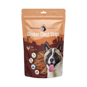 تشویقی سگ هاپومیل مدل استریپ سینه مرغ Chicken Chest Strips