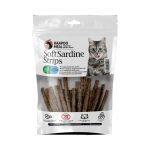 تشویقی گربه هاپومیل مدل استریپ نرم ساردین Soft Sardine Strips
